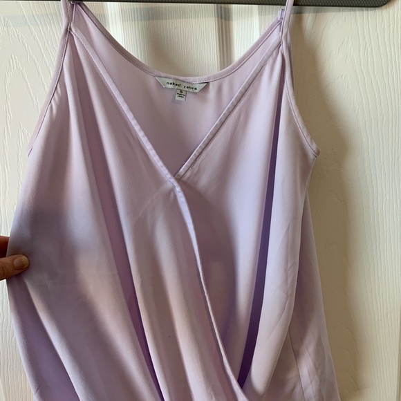 Naked Zebra Wrap Style Blouse Tank Top - Picture 2 of 5